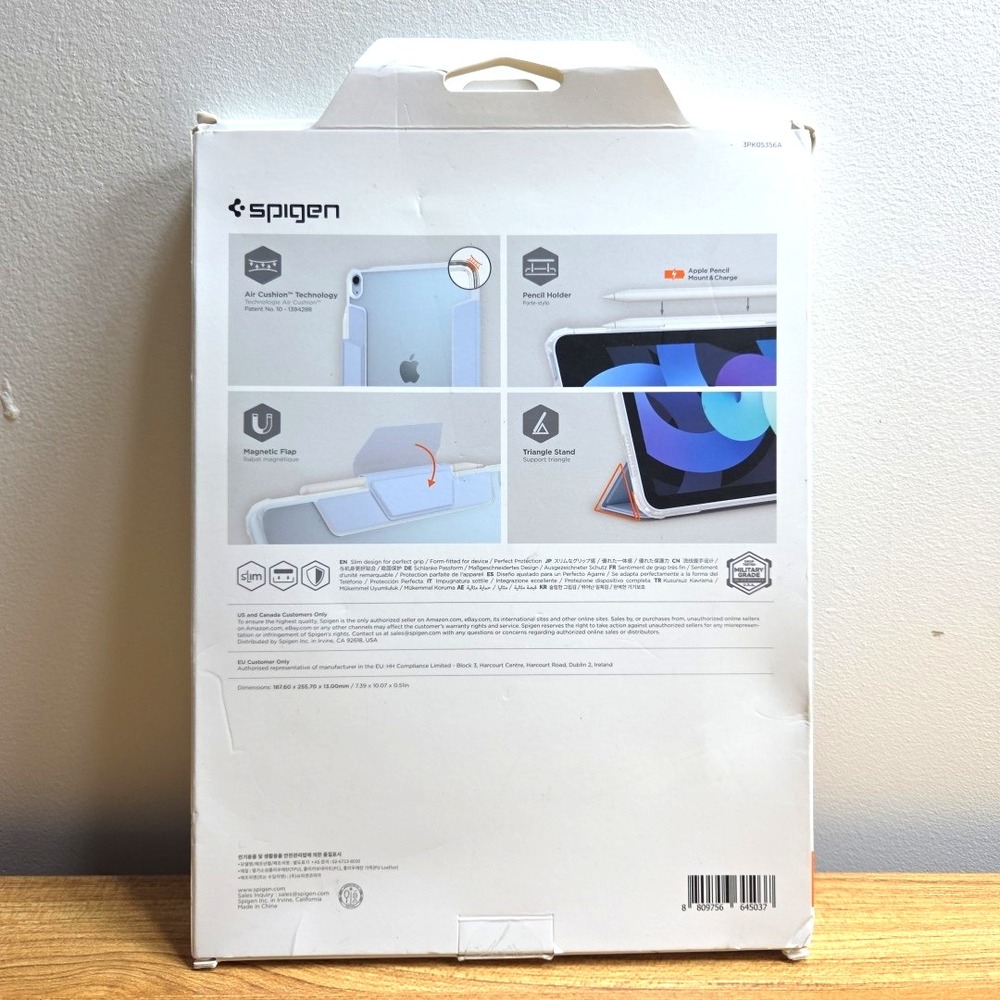 Spigen iPad Air 6th Gen 11" 2024 or 10.9" 2022/2020 Case Ultra Hybrid Pro Blue - Picture 2 of 3